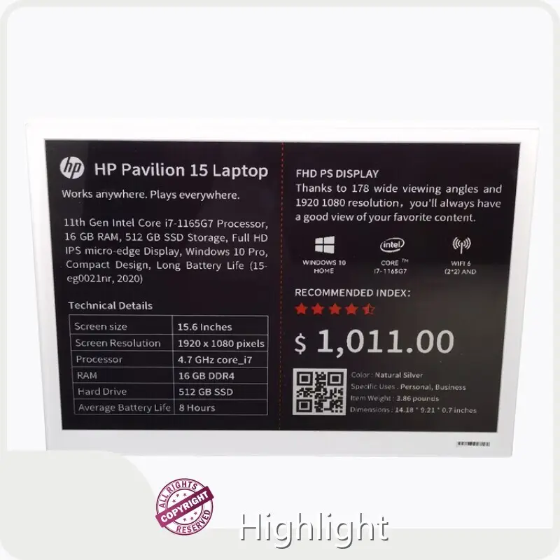 खुदरा स्टोर शेल्फ़ लेबल - - हाइलाइट-2 1