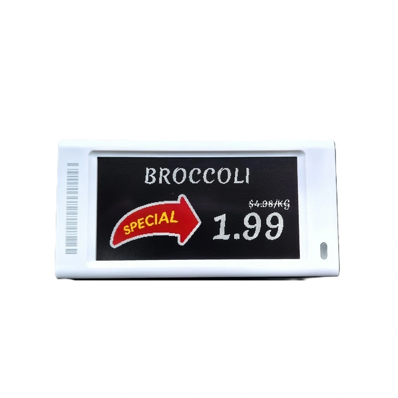 Destaque display digital de etiqueta de preço HAM290 para varejo 1