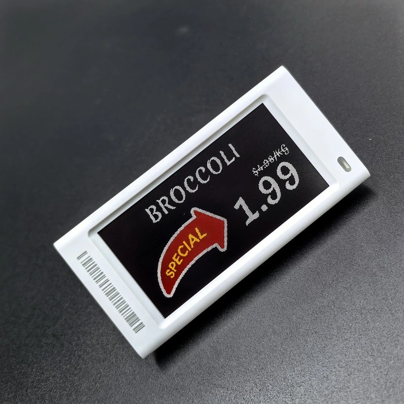 Destaque display digital de etiqueta de preço HAM290 para varejo 2