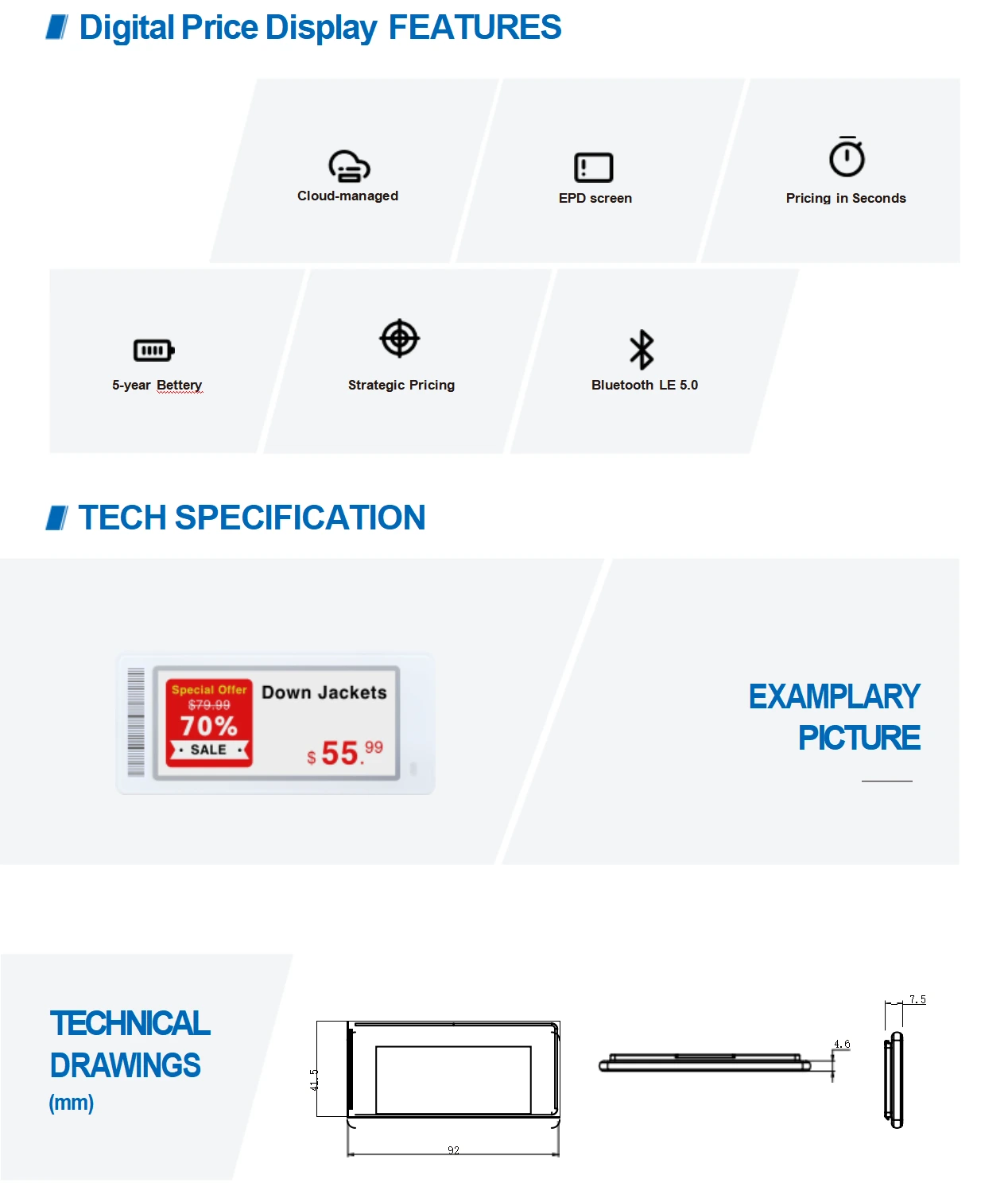 grocery shelf labels