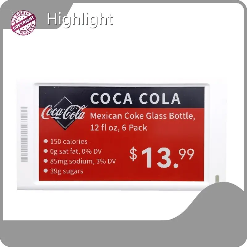 हाइलाइट द्वारा खुदरा इलेक्ट्रॉनिक शेल्फ़ लेबल 1