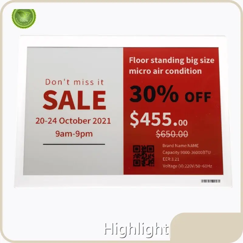 उपयोग में आसान इलेक्ट्रॉनिक शेल्फ लेबल कंपनी कंपनी 1