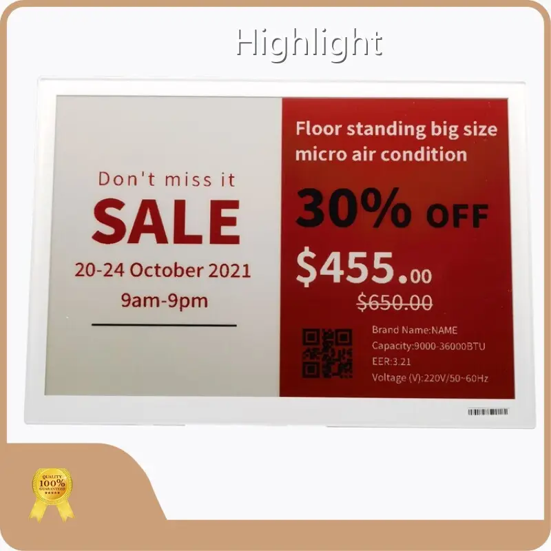 ईएसएल इलेक्ट्रॉनिक शेल्फ लेबल - - हाइलाइट-1 1