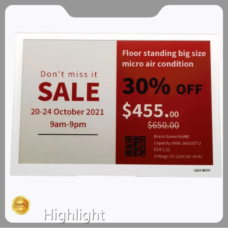 Electronic Shelf Labels Manufacturers - - Highlight-1 1