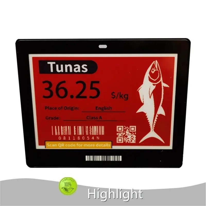 हाइलाइट द्वारा खुदरा इलेक्ट्रॉनिक शेल्फ़ लेबल-1 1