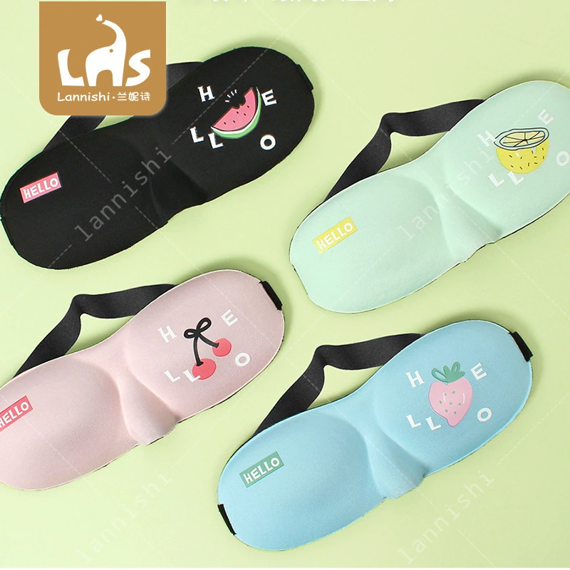 3D three-dimensional design source manufacturers comfortable eye mask personalised cartoon eye mask LOGO gifts wholesale RANHONG 1