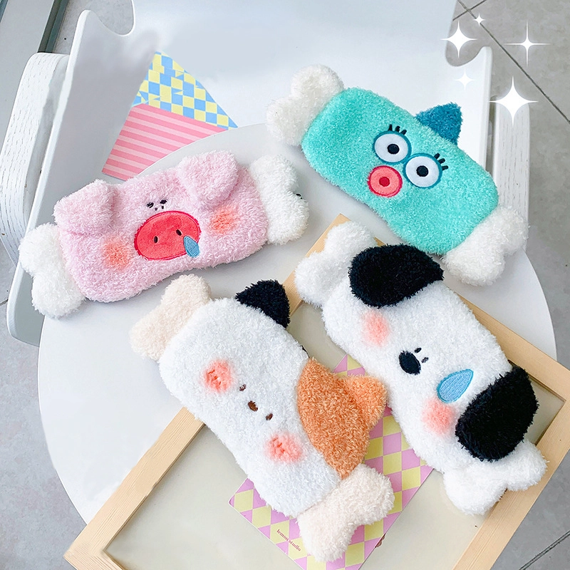 Factory wholesale small gifts children adult ice bag eye mask meat bones blackout sleep eye masks RANHONG 1
