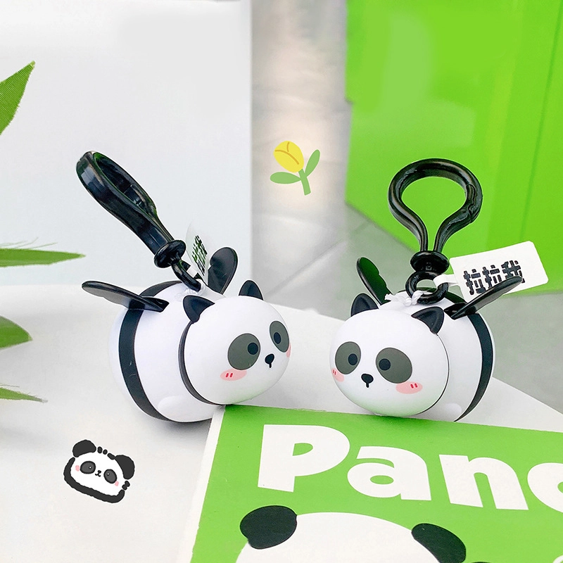 Little chubby series will fly panda keychain accessories small toys pendant fun RANHONG 1