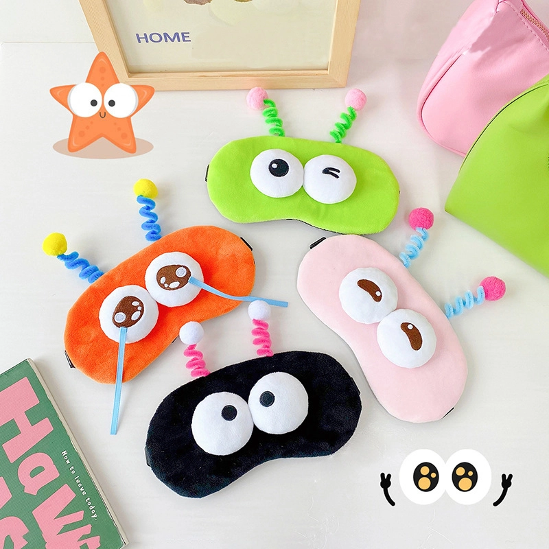 Children's adult eye mask twisted big eyes cute ice bag eye mask blackout sleep eye protection small gift 1