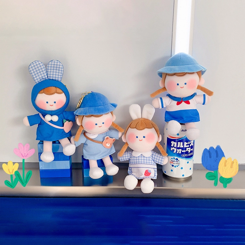 Small gift plush arashi sister bag charm universal cute cloth doll keychain accessories RANHONG 1