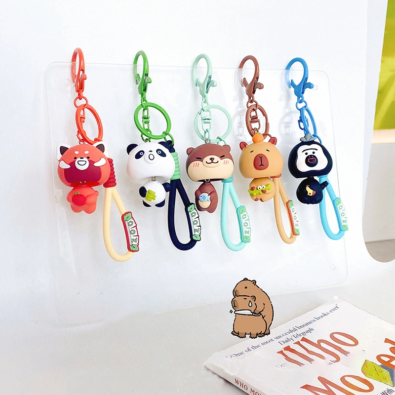 Chubby Zoo Series Shake Zoo Doll Keychain Pendant Grabber Wholesale RANHONG 1