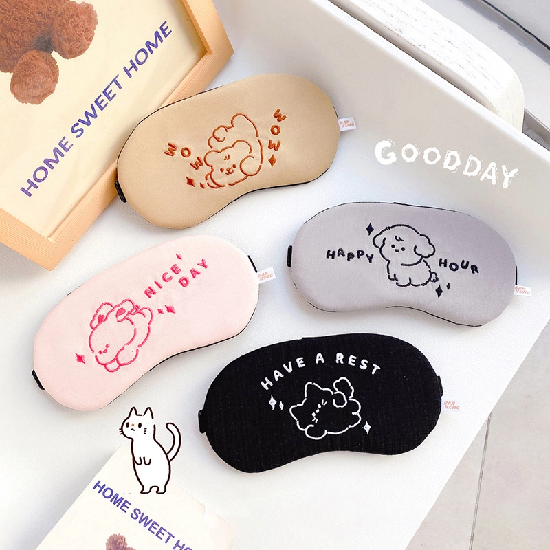 Ice Relief Eye Fatigue Simple Line Sense Animal Sleep Blackout Eye Mask Cute Ice Bag RANHONG 1