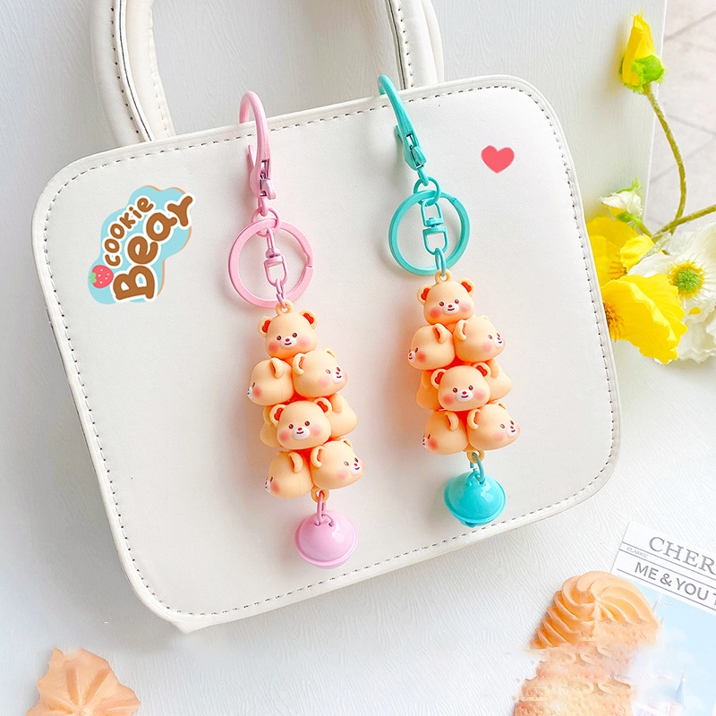 Creative Netflix Creamy Bear Jumbo Doll Keychain Cartoon Pendant Car Keychain Gift Mall Grabber RANHONG 1