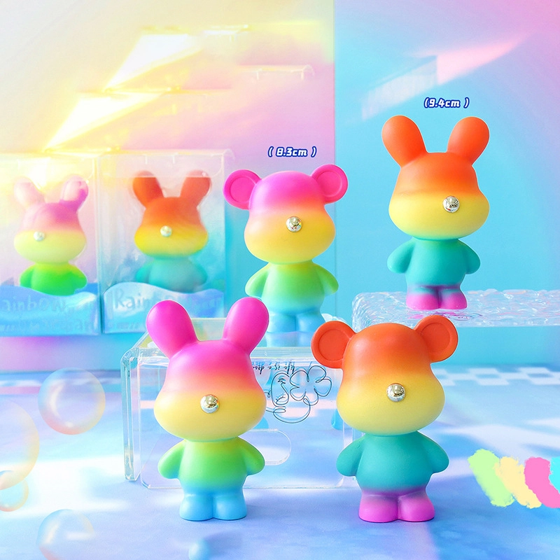 Meet Rainbow Candy Series 3 inch Rainbow Munchkin Resin Crafts Decorative Arrangement Ornament 1