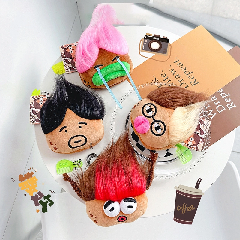Fried Hairy Potato Jun Series Plush Coin Purse Potato Family Bag Accessories Pendant Storage RANHONG 1