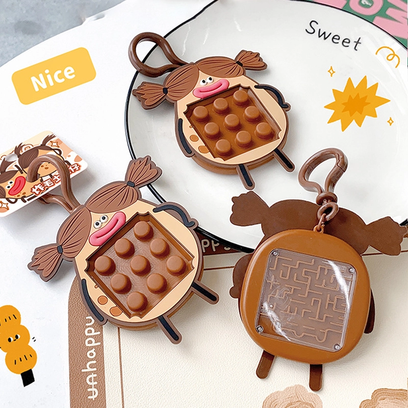 Fried Hairy Potato Boy Potato Jun Kneading Keychain Accessories Silicone Pendant Wholesale Manufacturers RANHONG 1