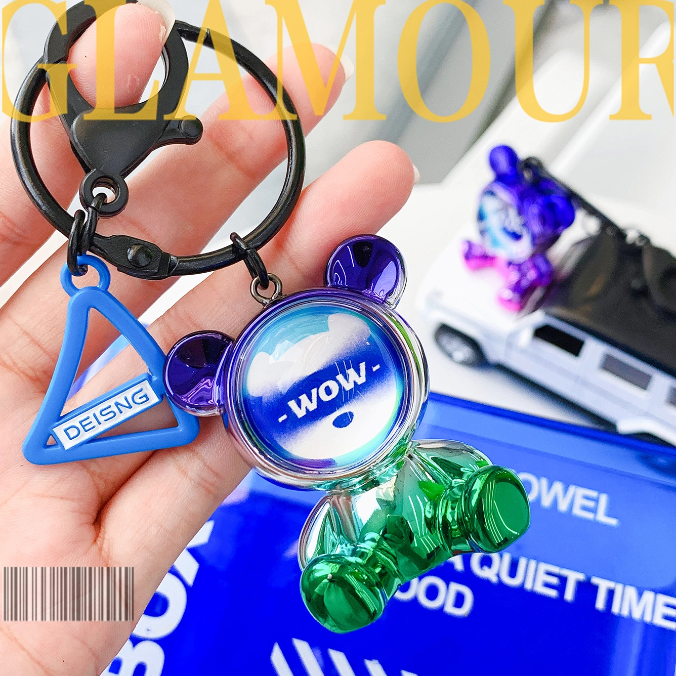 Custom Made Resin Art Alphabet Keychain Resin Art Alphabet Keychain Company 6