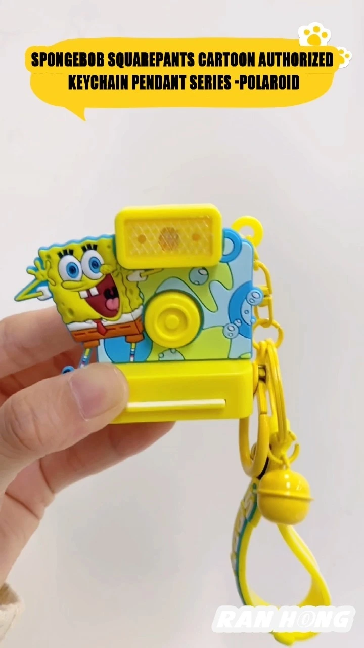 SpongeBob SquarePants Big Star Flashlight Polaroid Camera Keychain Pendant Doll Couple Bag Hanging Accessories-1741139372098882 1