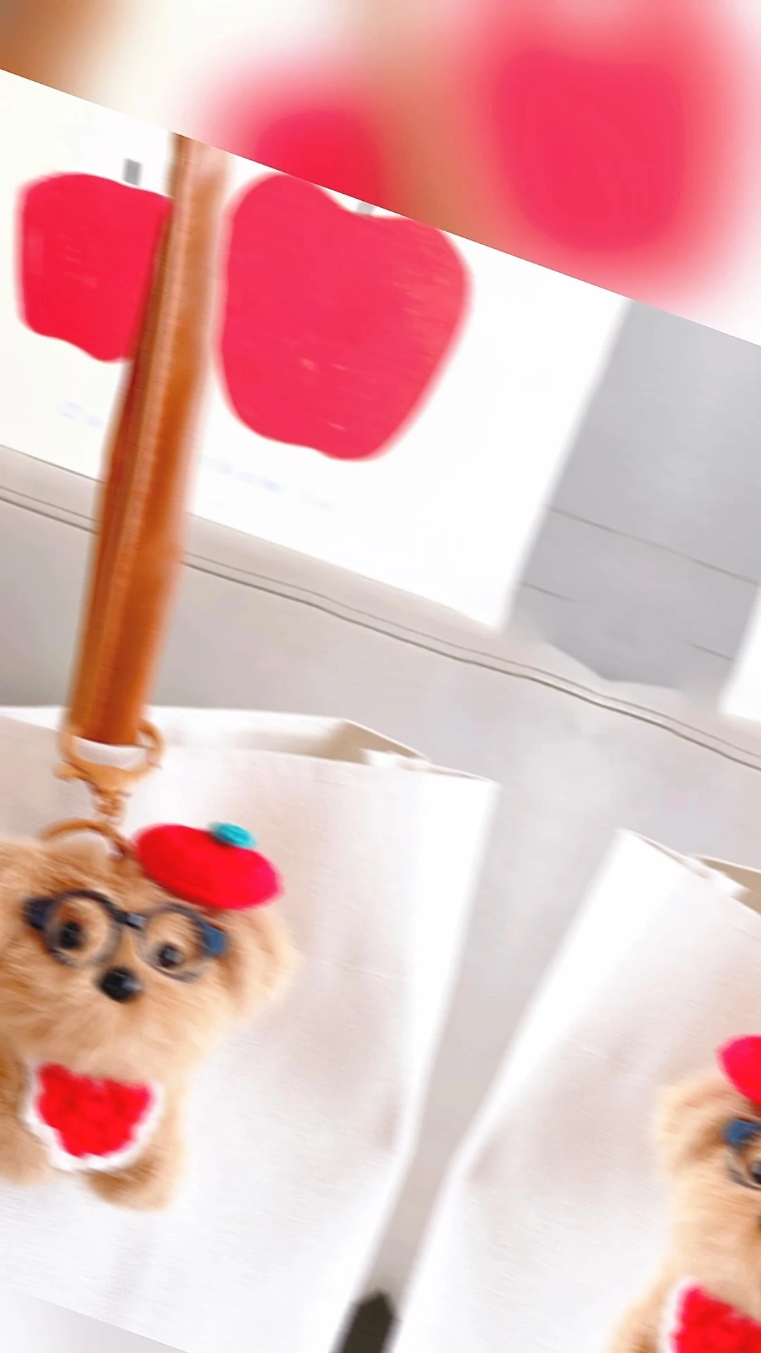 Ranhong Cute Plush Key Chains Soft Cartoon Puppy Doll Pendant for Children's School Bags Wholesale From Factory 1