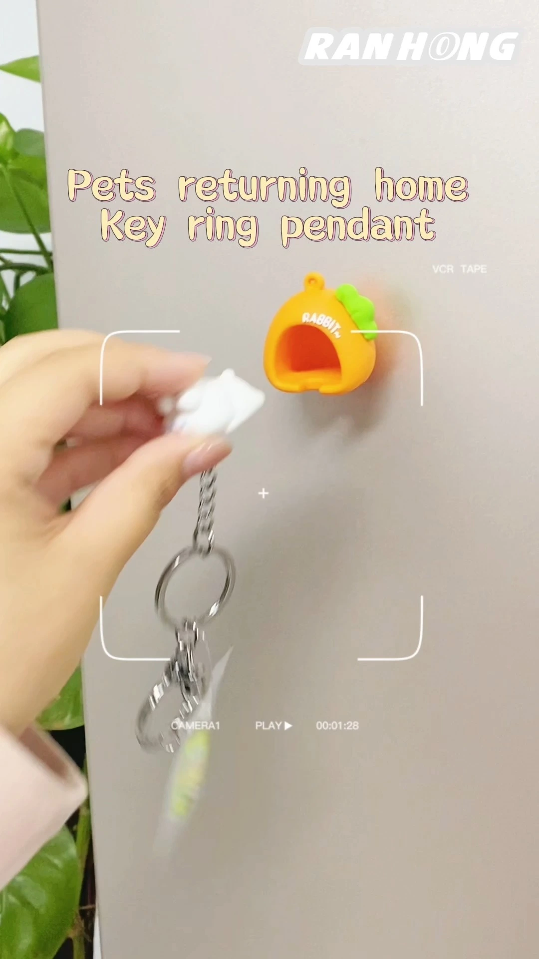 Ranhong Creative Cartoon Shiba Inu Kitten Keychain Cute Pet Key Pendant for Female for Home Decoration Couple's Gift Made Rubber 1
