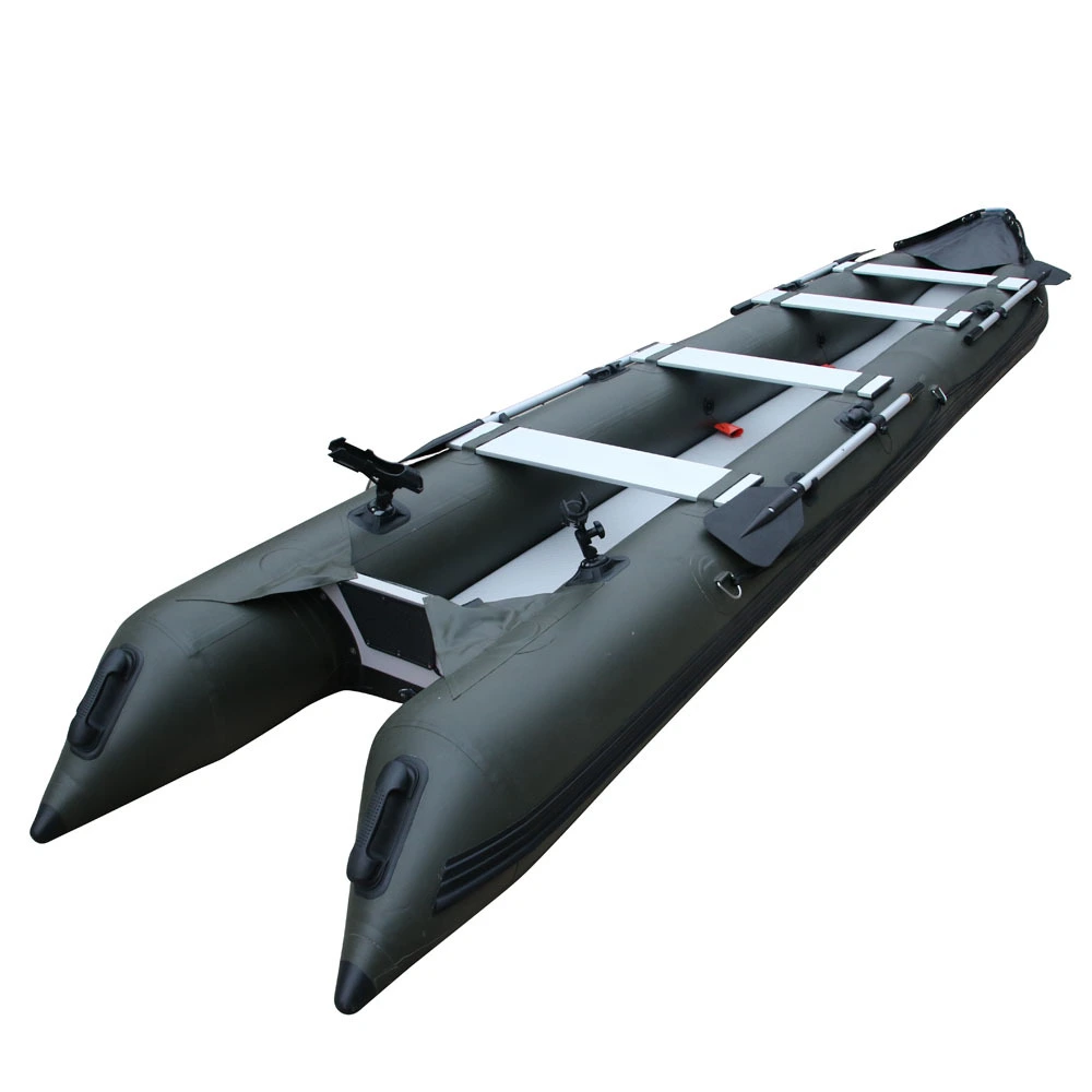 Barco inflable para kayak, barco de pesca de aluminio ligero GTK550 1