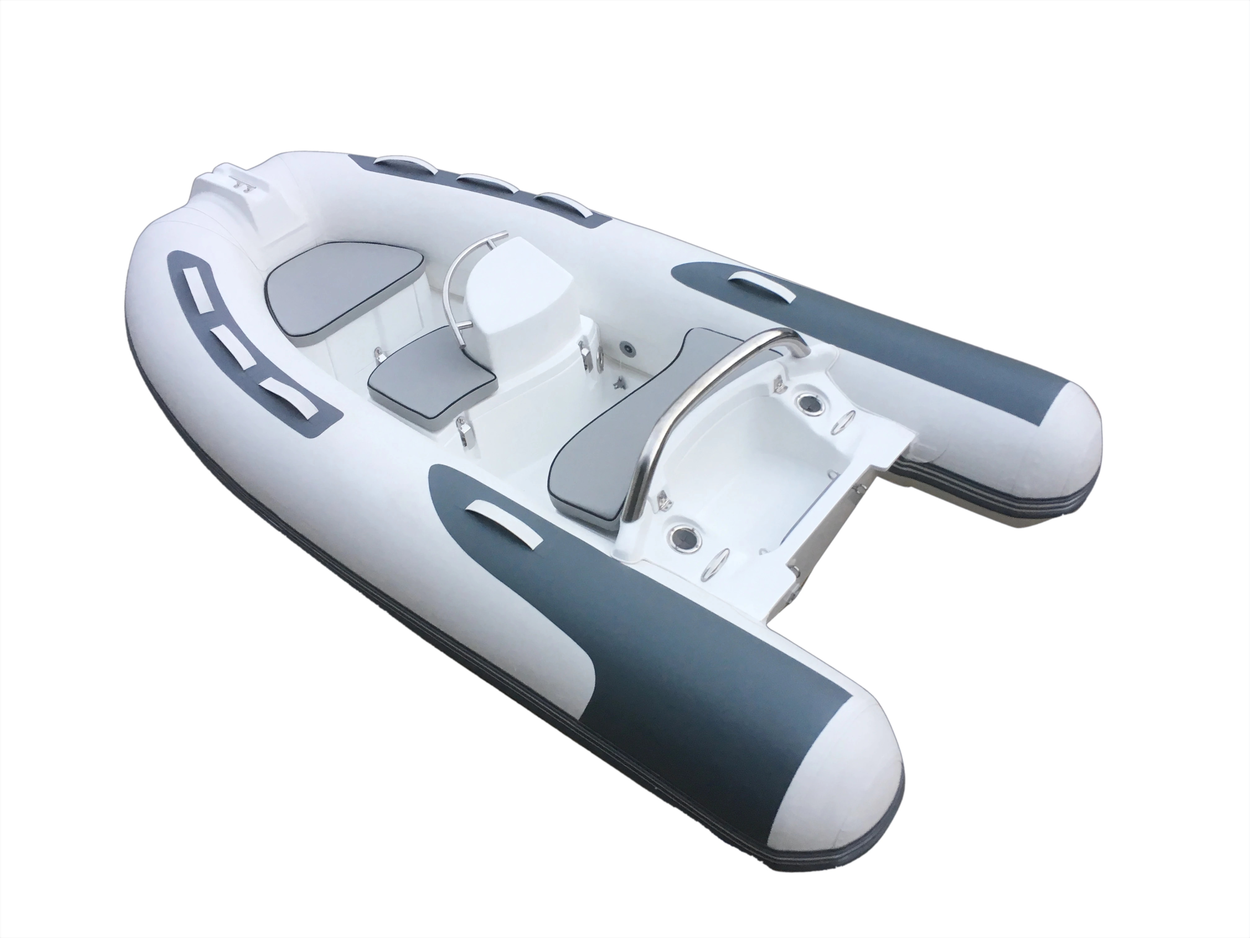 Barco deportivo inflable gris del barco inflable del casco rígido de encargo RIB300 1