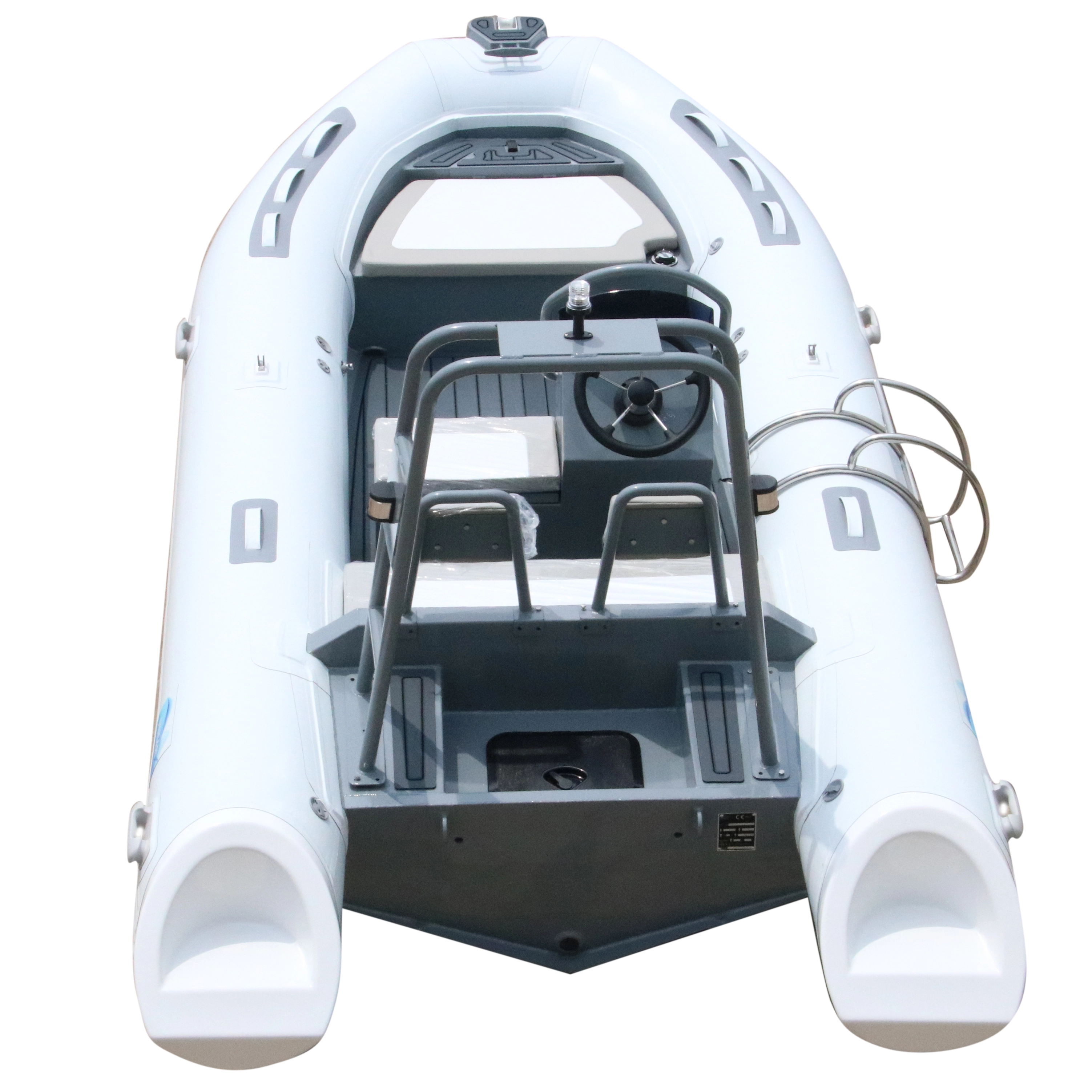 Semi-rigid power inflatable boat-AL480 Light Gray/ Dark Gray 1