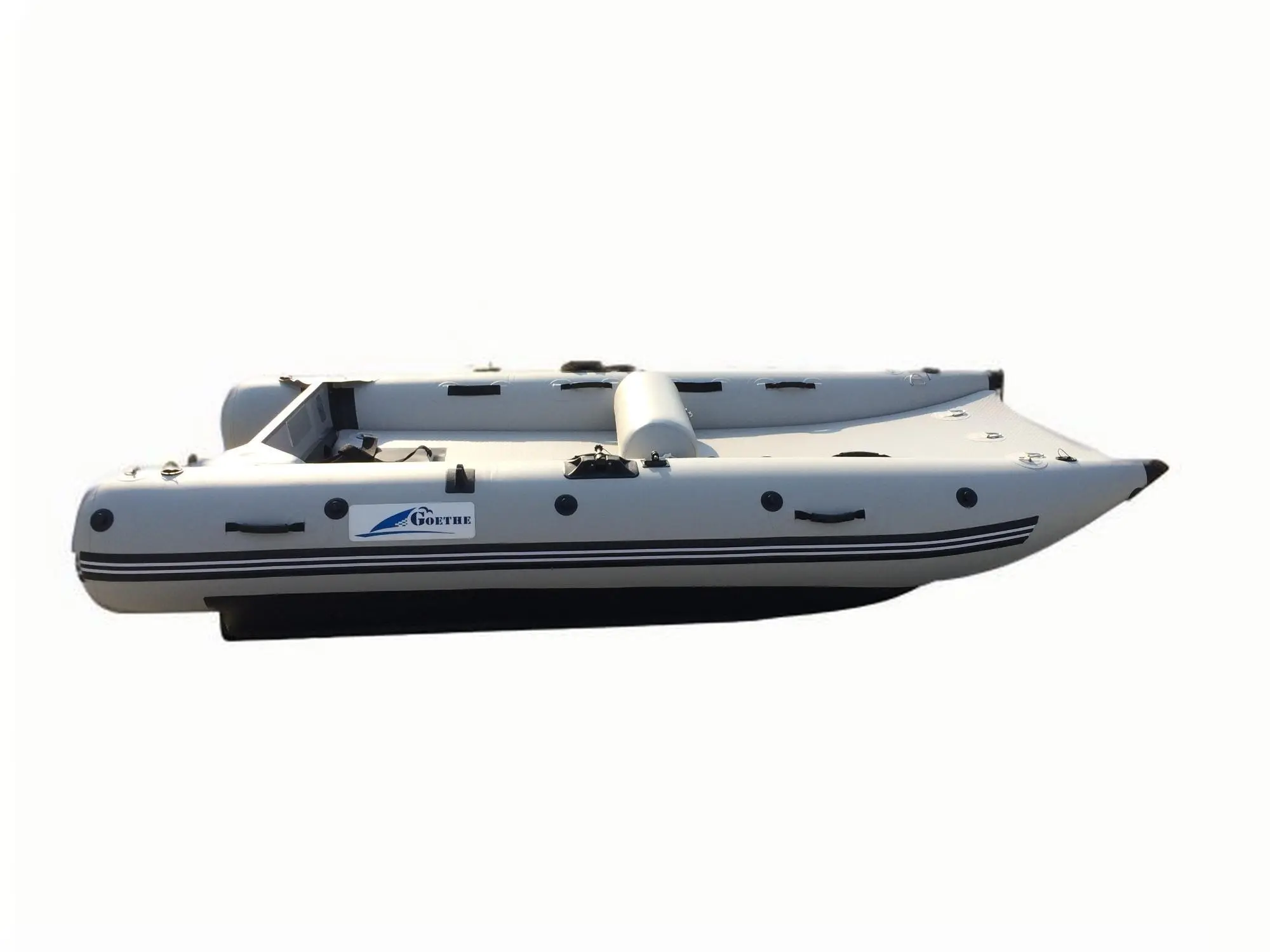 Catamaran boat with speed tubes, fishing and leisure 1