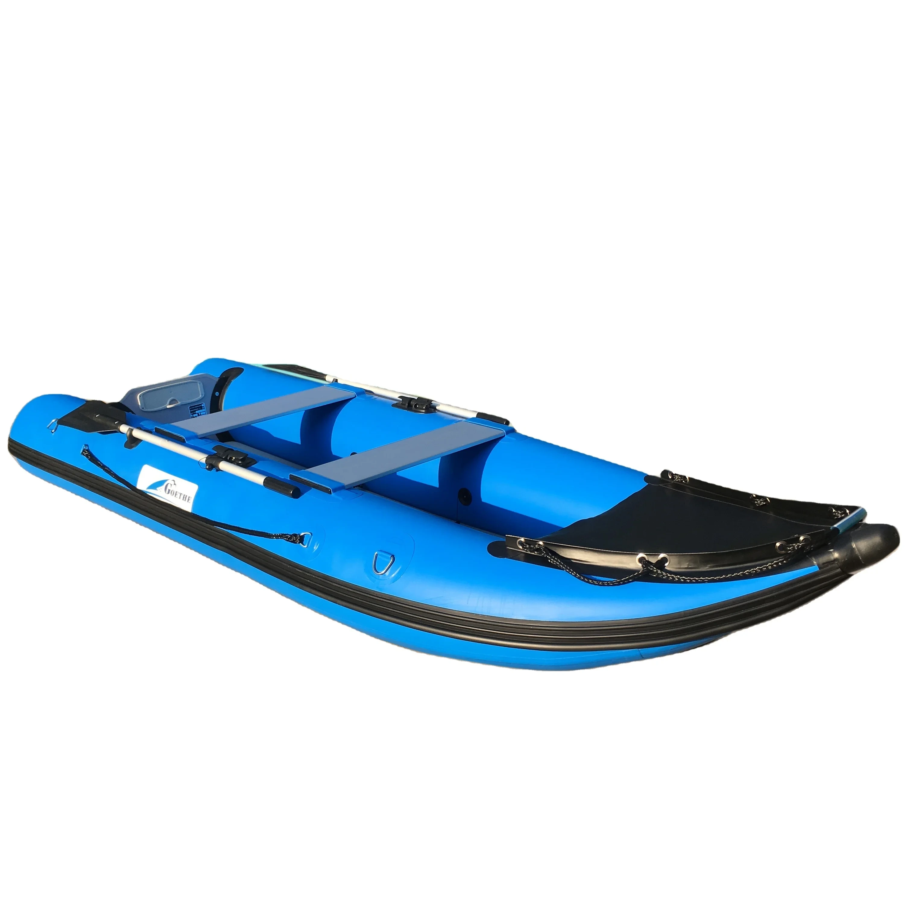 Premium 12ft aufblasbares Angelkajak - Aluminiumsitz, Easy Setup & Carry (GTK370) 1