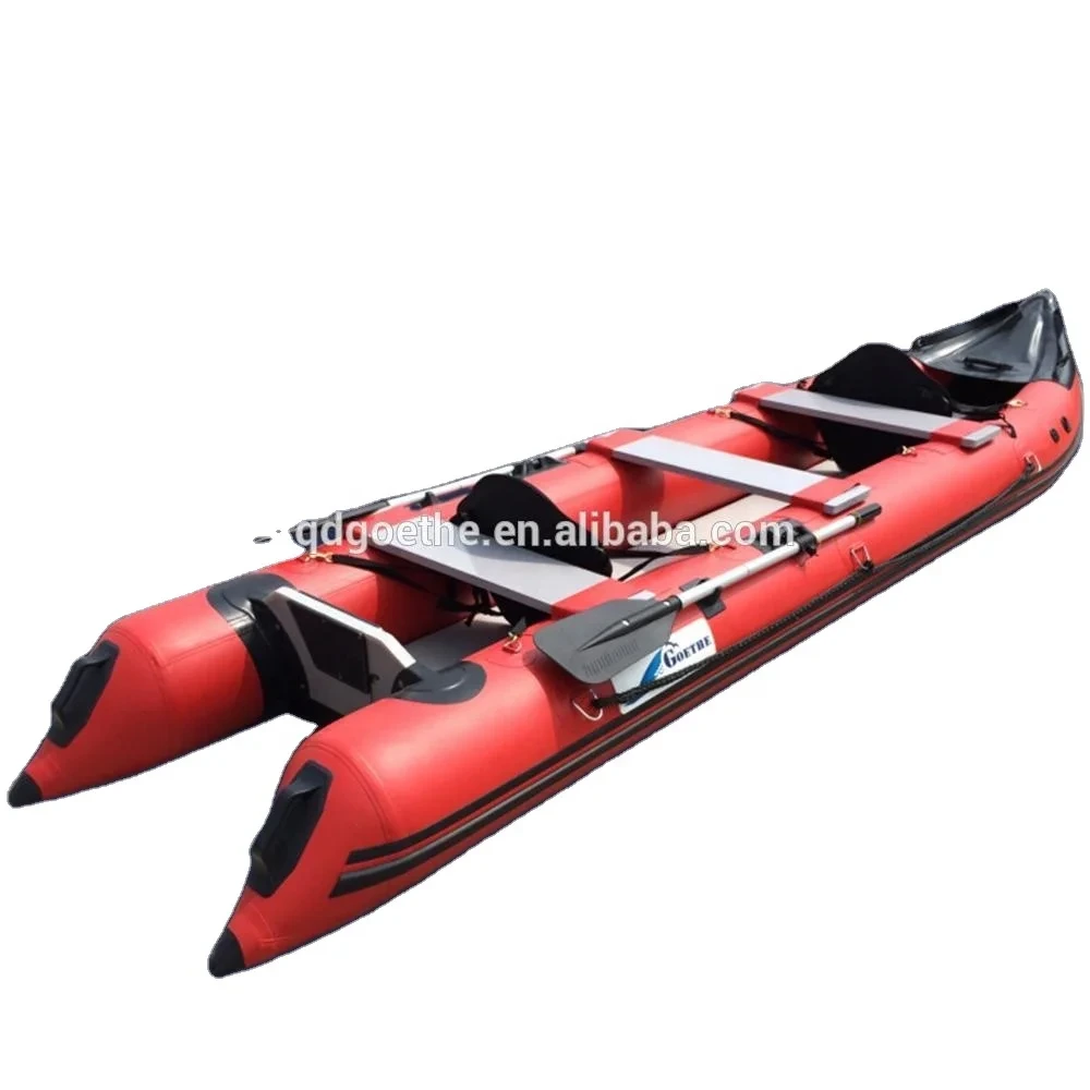 Goethe14ft aufblasbares Fischerkanagkajak mit Pedalen 1