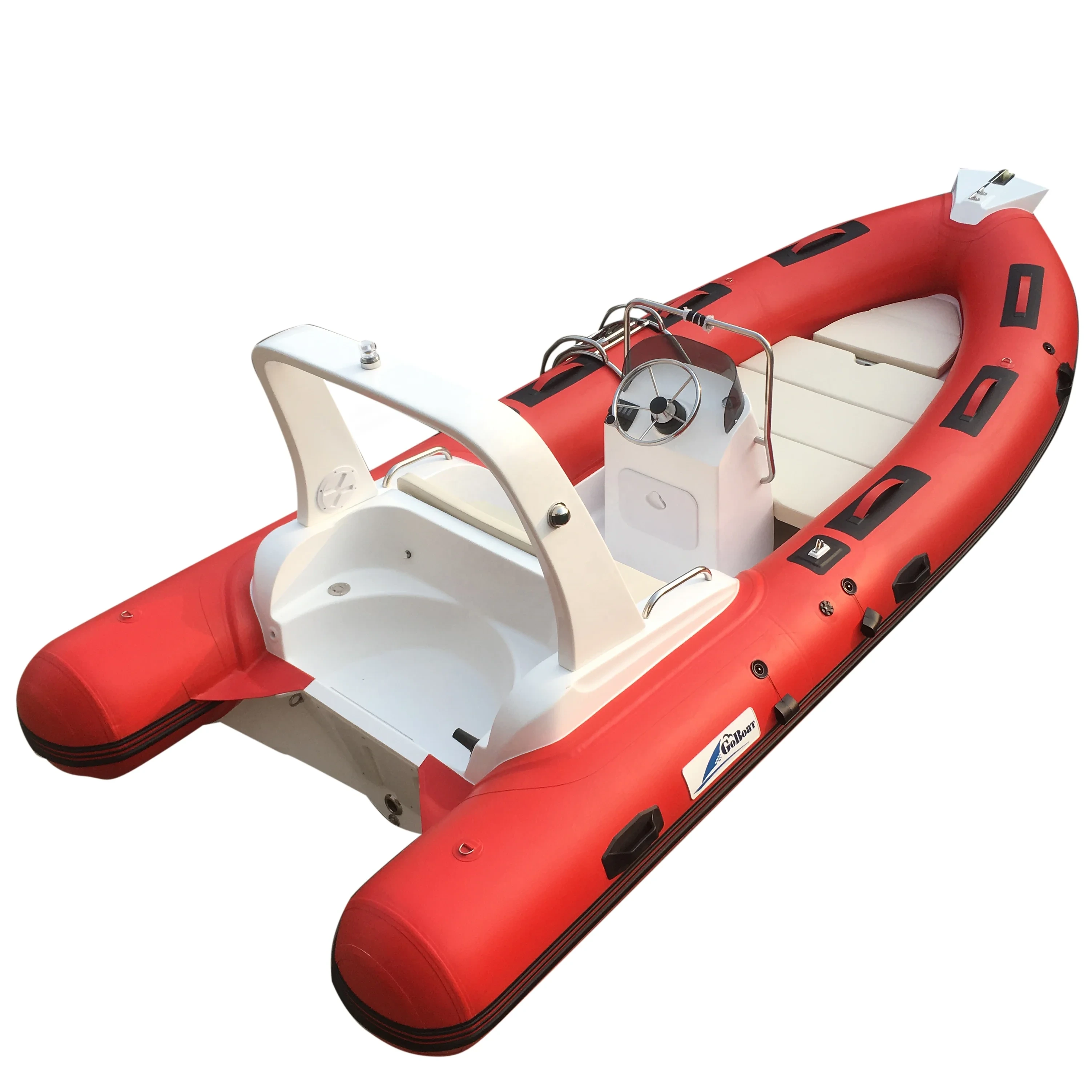 Goboat Rib520 5.2m 17ft Boat Kayak Pvc Inflatable Saingling Rib Canoe Kayak Rowing Fishing Luxury Inflatable Boat Rib520 1