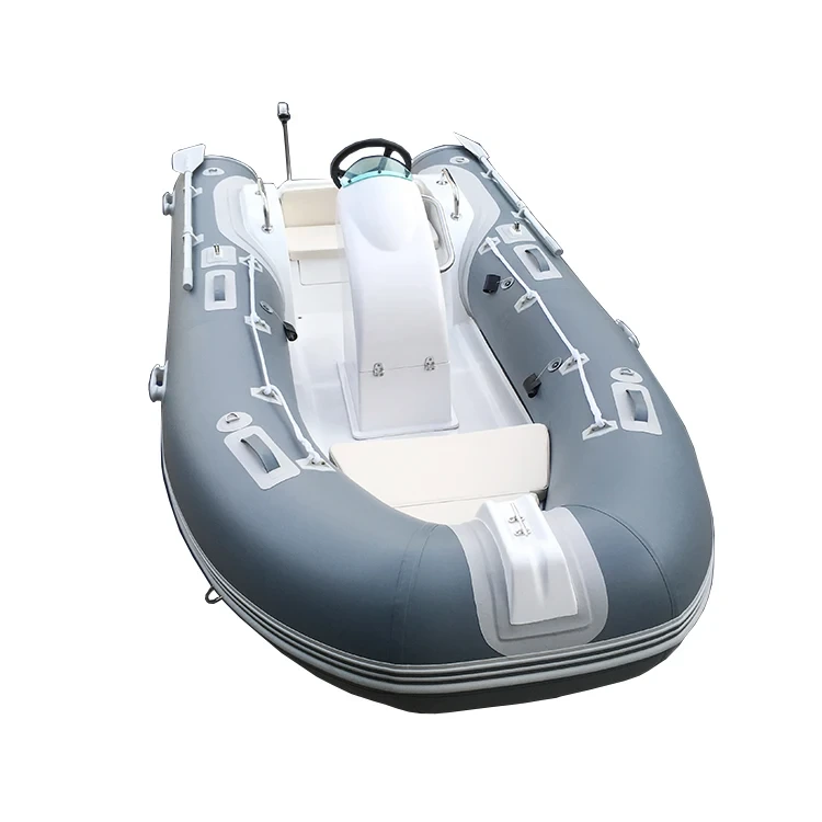 13ft Ce Fiberglass Hull Center Console Fishing Boat Rib Boat With Engine 1