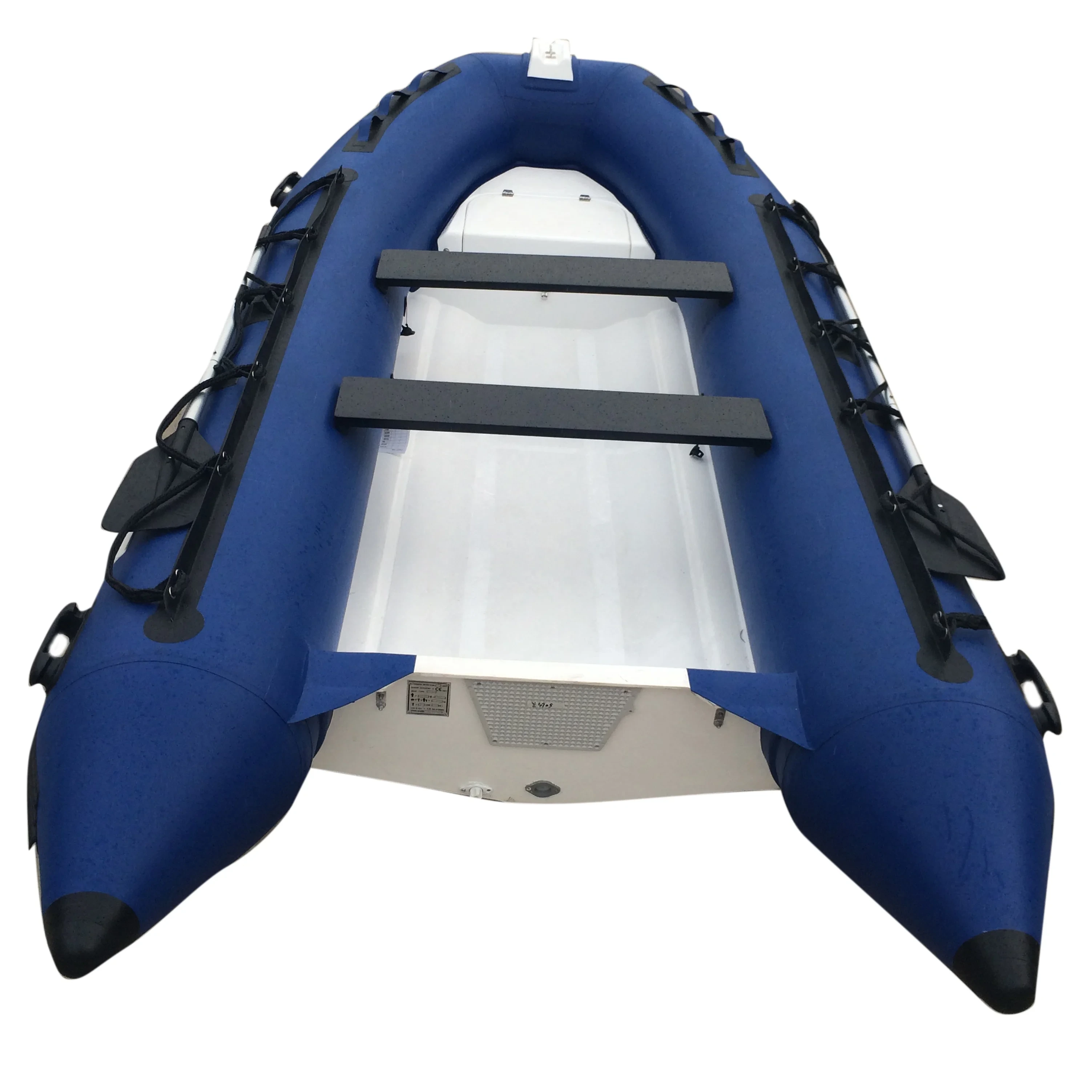 Goethe Factory Direct 390b Fiberglass Rigid Pvc Inflatable Boat 6-person Fishing Boat With Engine Combo Set Rib390b For Sale 1