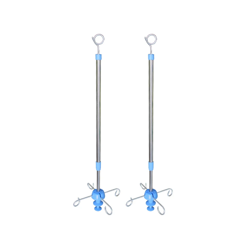 Model RC-DA9 Stainless Steel Medical Hospital Bed Infusion 1 Hook Ceiling Mounted Iv Pole Iv Drip Stand 4