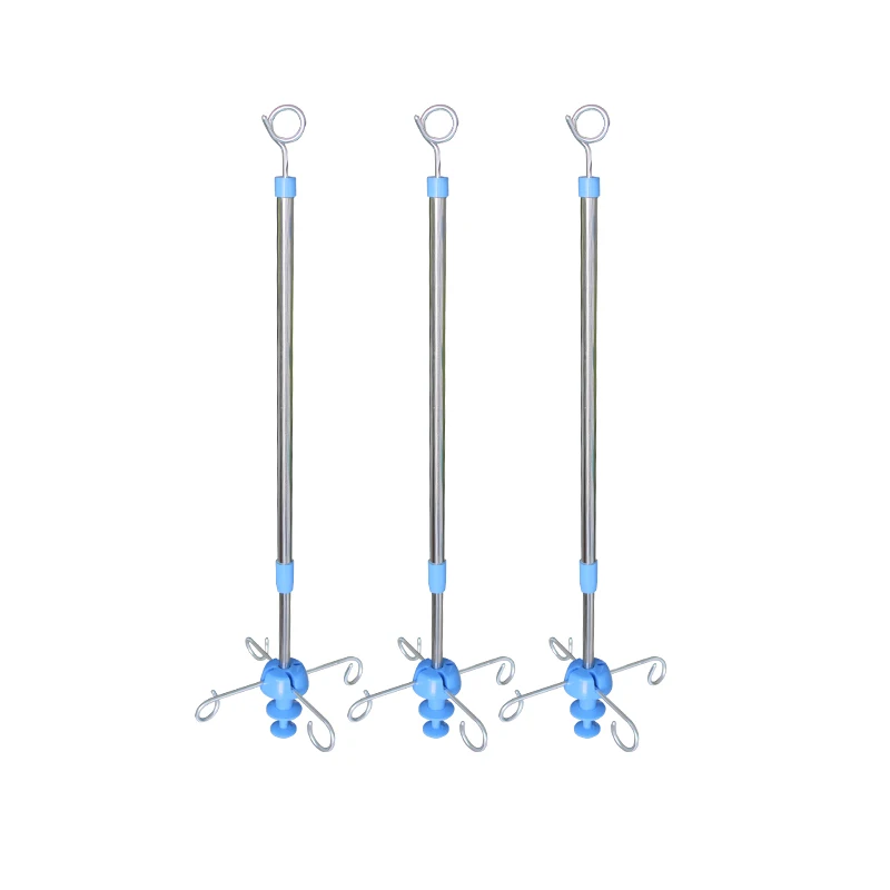 Model RC-DA9 Stainless Steel Medical Hospital Bed Infusion 1 Hook Ceiling Mounted Iv Pole Iv Drip Stand 5