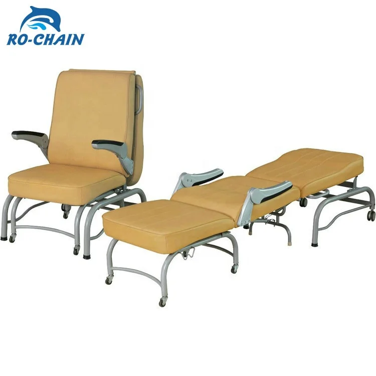 Silla reclinable de acompañamiento médico de hospital de lujo modelo RC-H221 6
