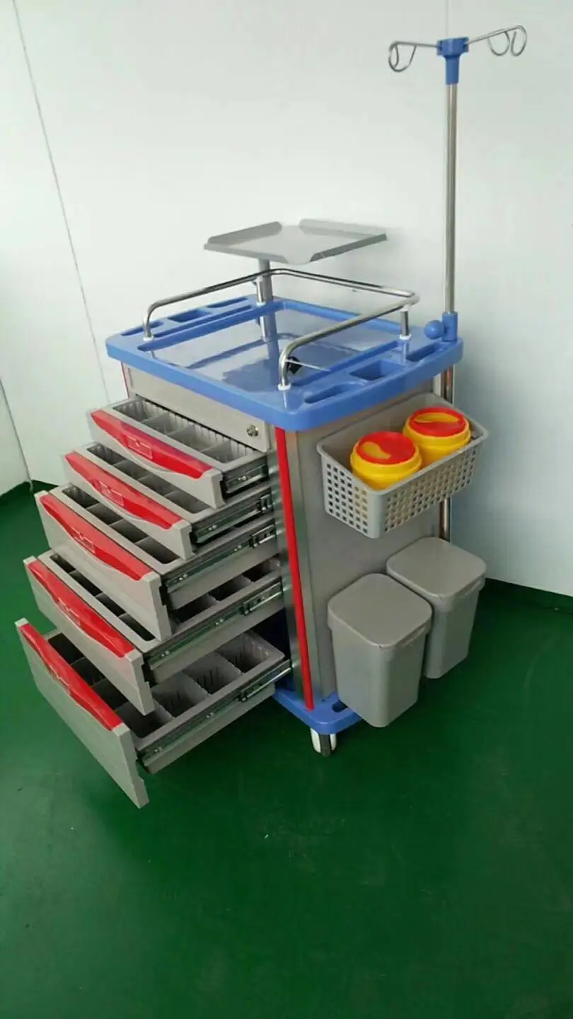 Model RCZA03-A  Hospital Luxuious Crush Cart Ambulance Emergency Stretcher Trolley 4