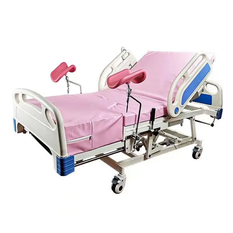 Cama de parto obstétrico hospitalar multifuncional modelo RC-HBGT01 4