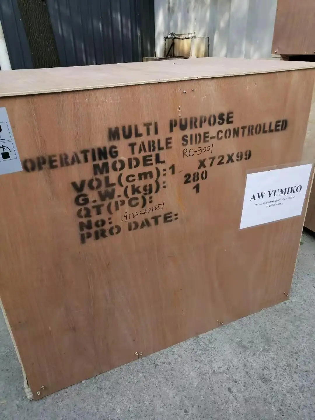 Mesa de cirugía hidráulica mecánica de calidad modelo RC-3001B 304 6