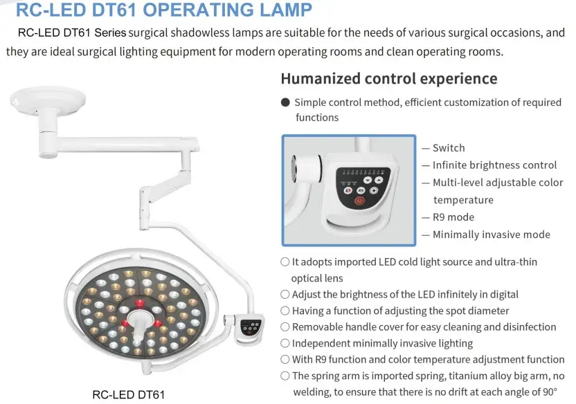 Custom Made Surgical Shadowless Lamp Company 6