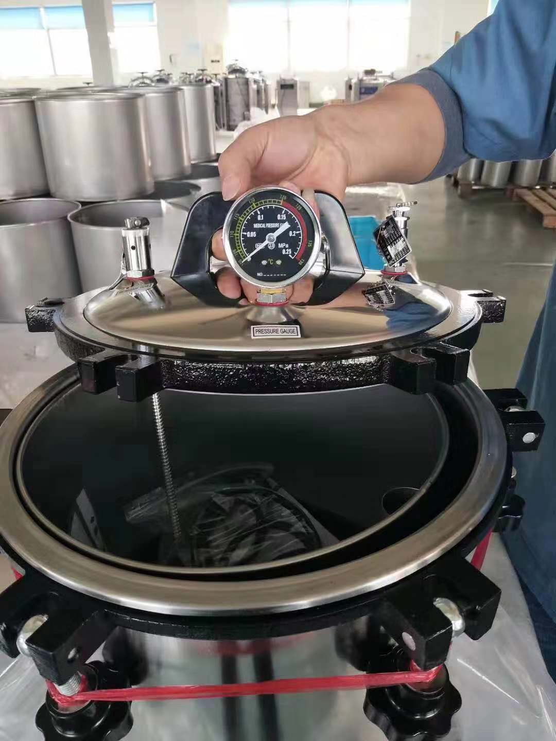 Modelo RC-ASD280C Autoclave portátil con calefacción eléctrica de carbón y gas de 18L 4