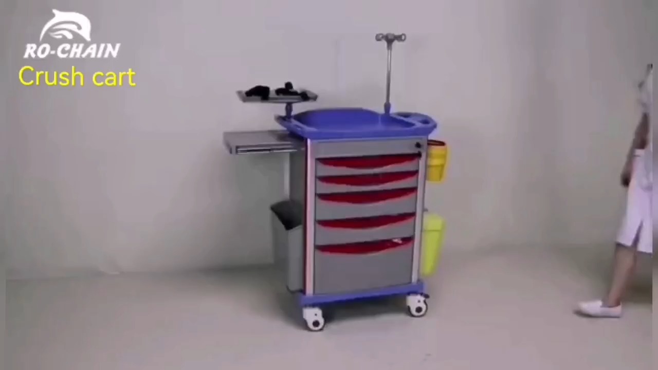Model RCZA03-A  Hospital Luxuious Crush Cart Ambulance Emergency Stretcher Trolley 1