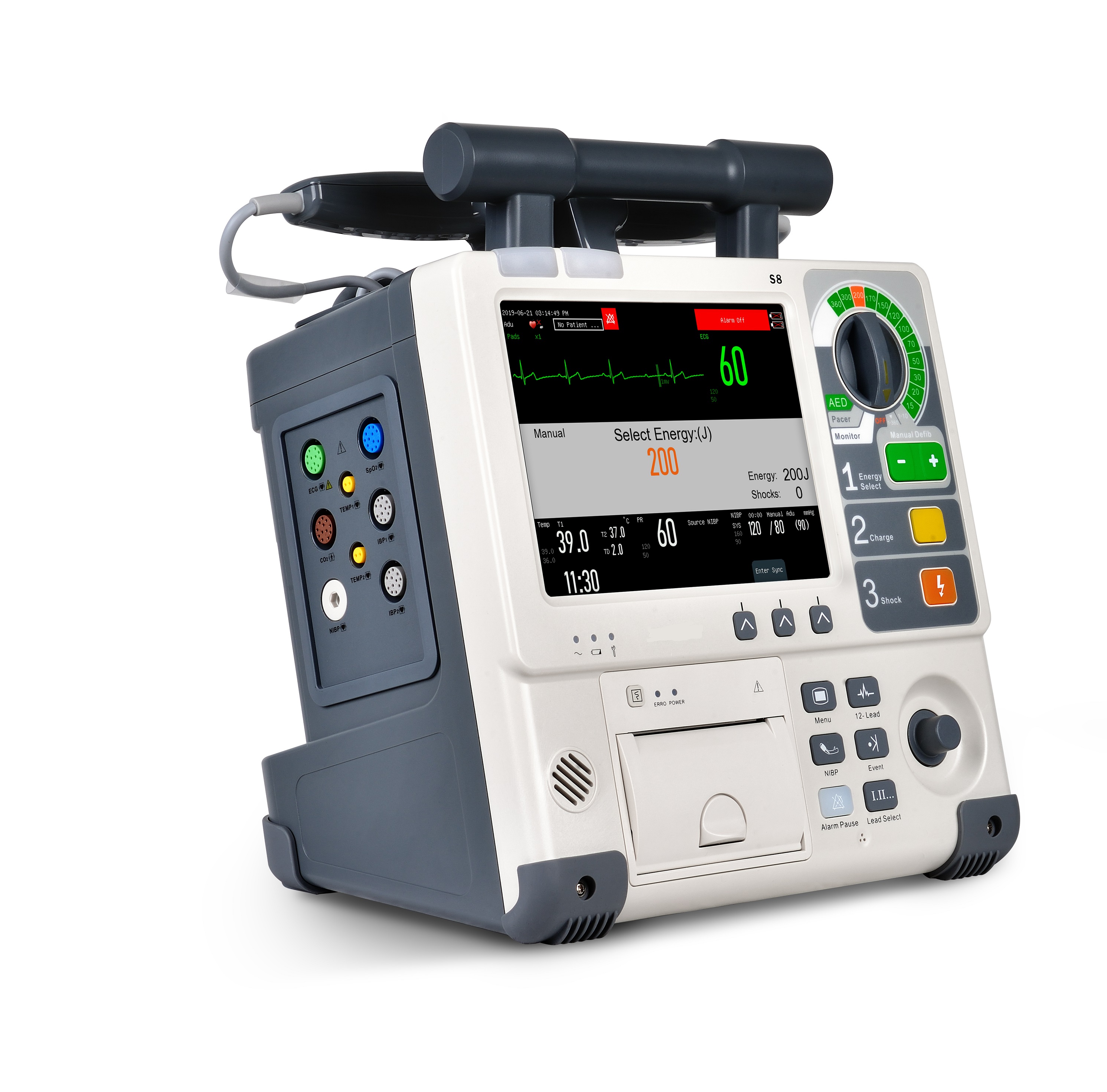Model RC-S8 Màn hình máy khử rung tim màn hình TFT 8,4 inch màu trắng 4