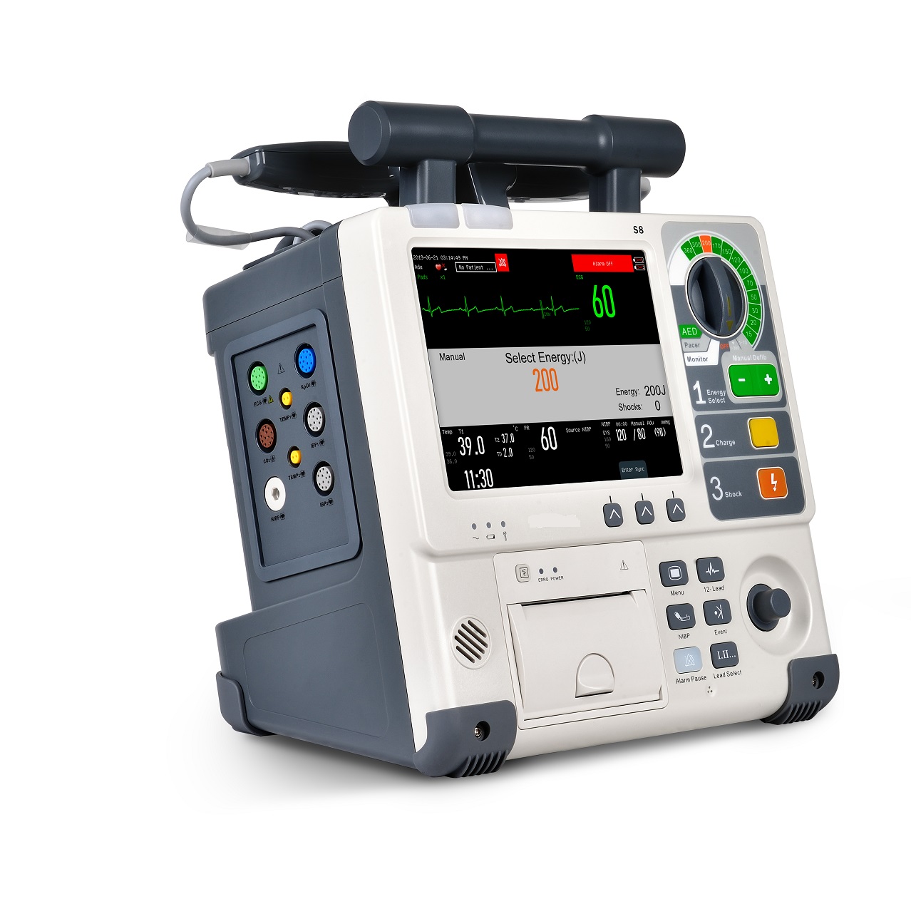 Model RC-S8 Màn hình máy khử rung tim màn hình TFT 8,4 inch màu trắng 3