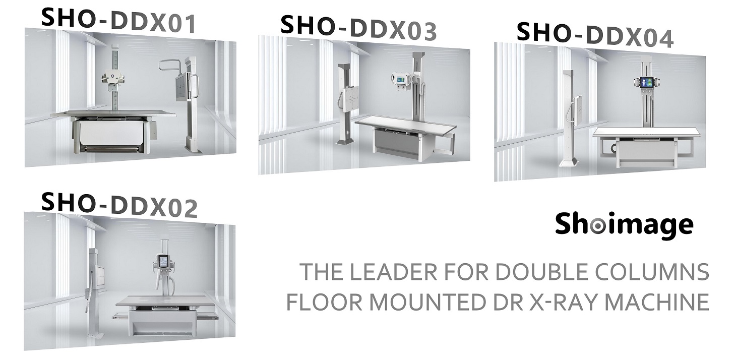 Máquina de rayos X digital montada en el piso de doble columna Shoimage Modelo SHO-DDX02