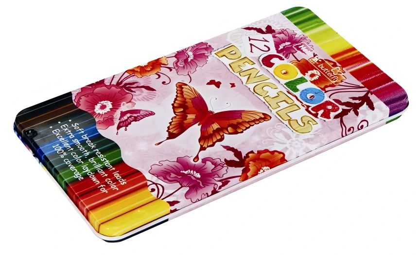 Chumboon package 
 Pencil case tin box container 1