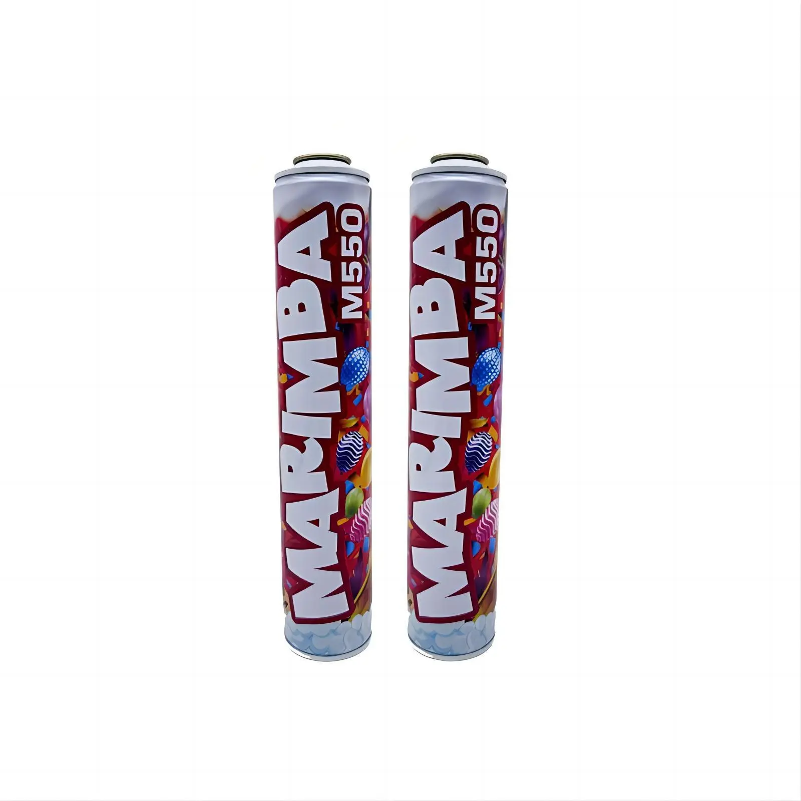 Chumboon package 
 Colored Ribbon foam spray tin jar can 1