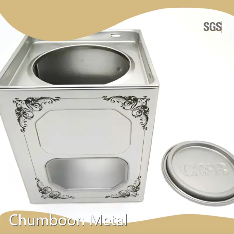Square Tin Container Chumboon by Chumboon 1