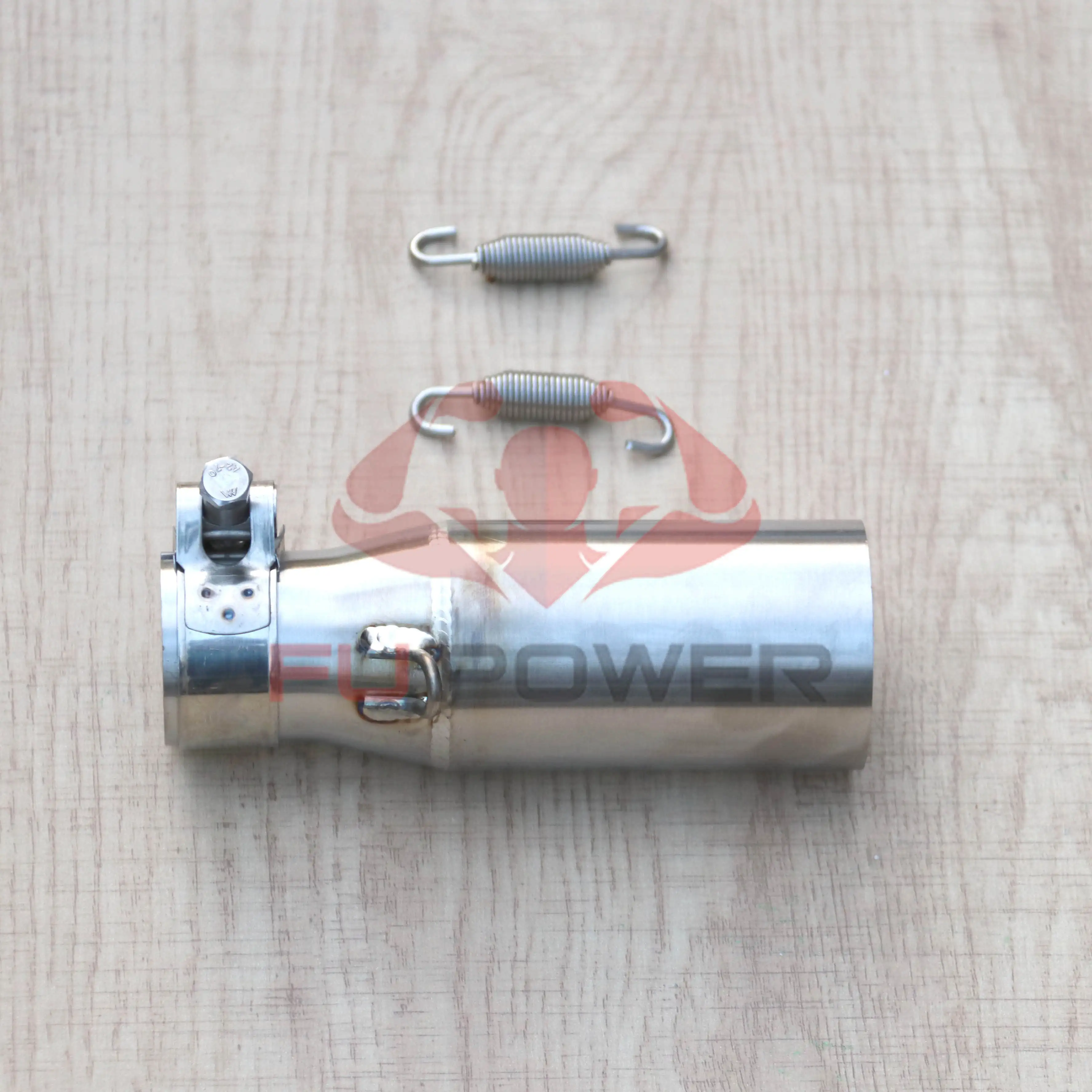 Tubo de enlace medio del silenciador de escape de la motocicleta 1