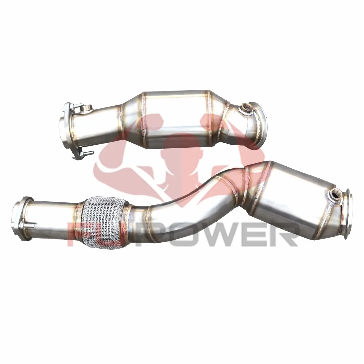 高流量縦樋 BMW G80 M3 M4 S58 ステンレス鋼排気縦樋 1